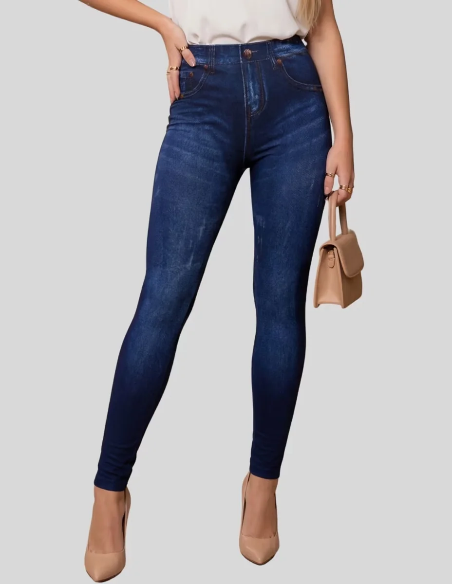 Legging Malabis cintura alta con elástico para mujer