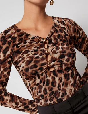 Body studio f cuello v escote profundo para mujer