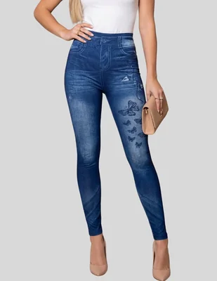 Legging malabis a la cintura alta con elástico para mujer