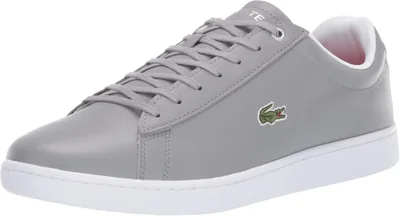 Zapatillas Lacoste Hydez de Cuero Gris y Blanco 11.5