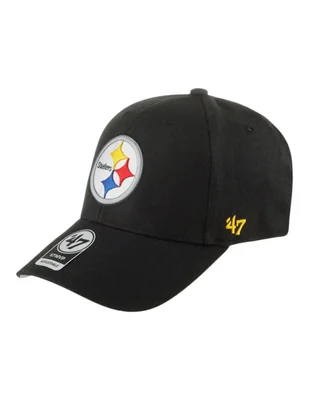Gorra visera curva velcro casual 47 Brand NFL MVP Pittsburgh Steelers unisex