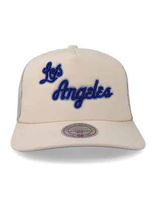 Gorra visera semicurva snapback para básquetbol mitchell and ness mitchell & ness nba los angeles los angeles lakers los angeles lakers unisex