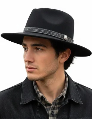 Sombrero ala mediana casual Fabellino estampado urbano