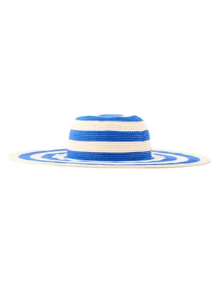 Sombrero ala ancha Lauren Ralph Lauren estampado a rayas
