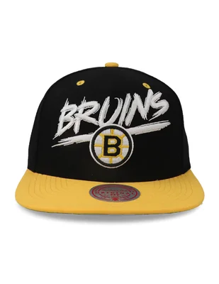 Gorra visera plana snapback para hockey Mitchell and Ness NHL Bruins para unisex
