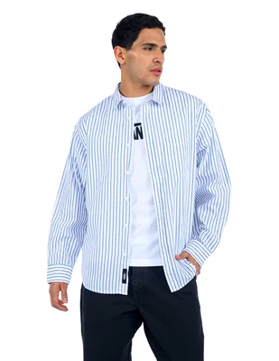 Camisa casual Vans de algodón manga larga para hombre