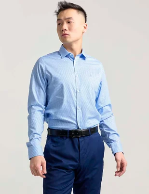 Camisa de vestir Original Penguin de bambú manga larga para hombre
