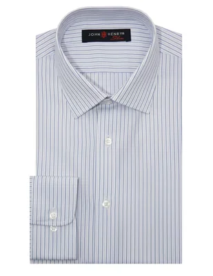 Camisa de vestir John Henry manga larga para hombre