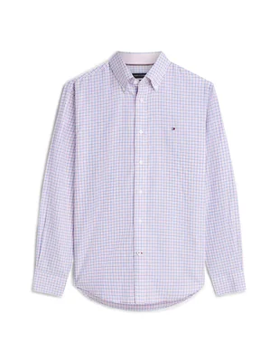 Camisa casual Tommy Hilfiger de algodón manga larga para hombre