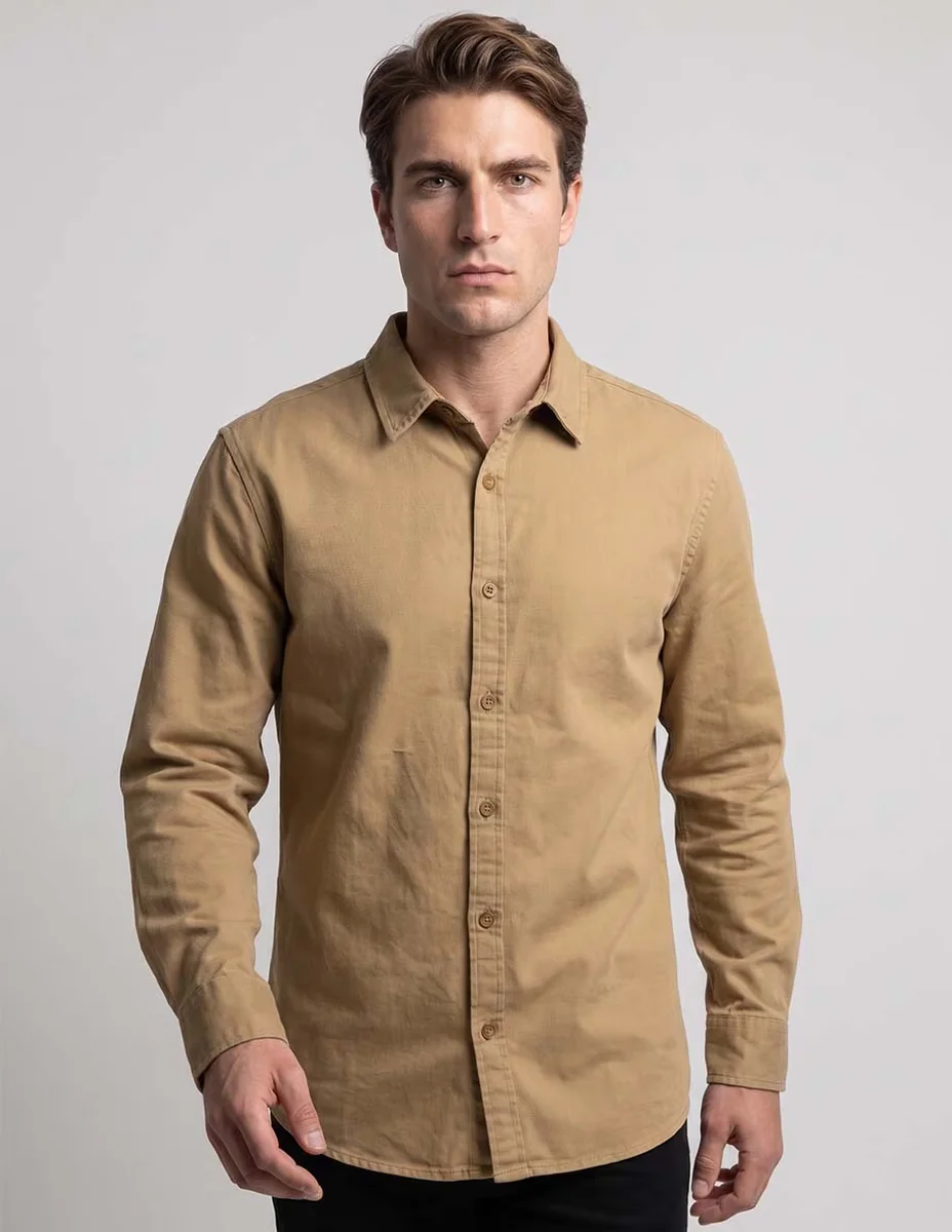 Camisa Elemento Uomo de algodón manga larga para hombre