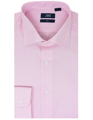 Camisa de vestir JBE de algodón manga larga para hombre