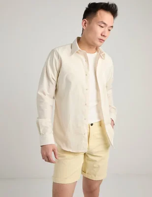 Camisa casual Elemento Uomo de algodón manga larga para hombre