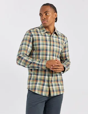 Camisa casual Eddie Bauer de algodón manga larga para hombre