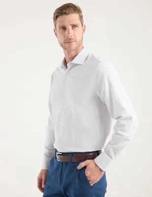 Camisa casual Jbe de algodón manga larga para hombre