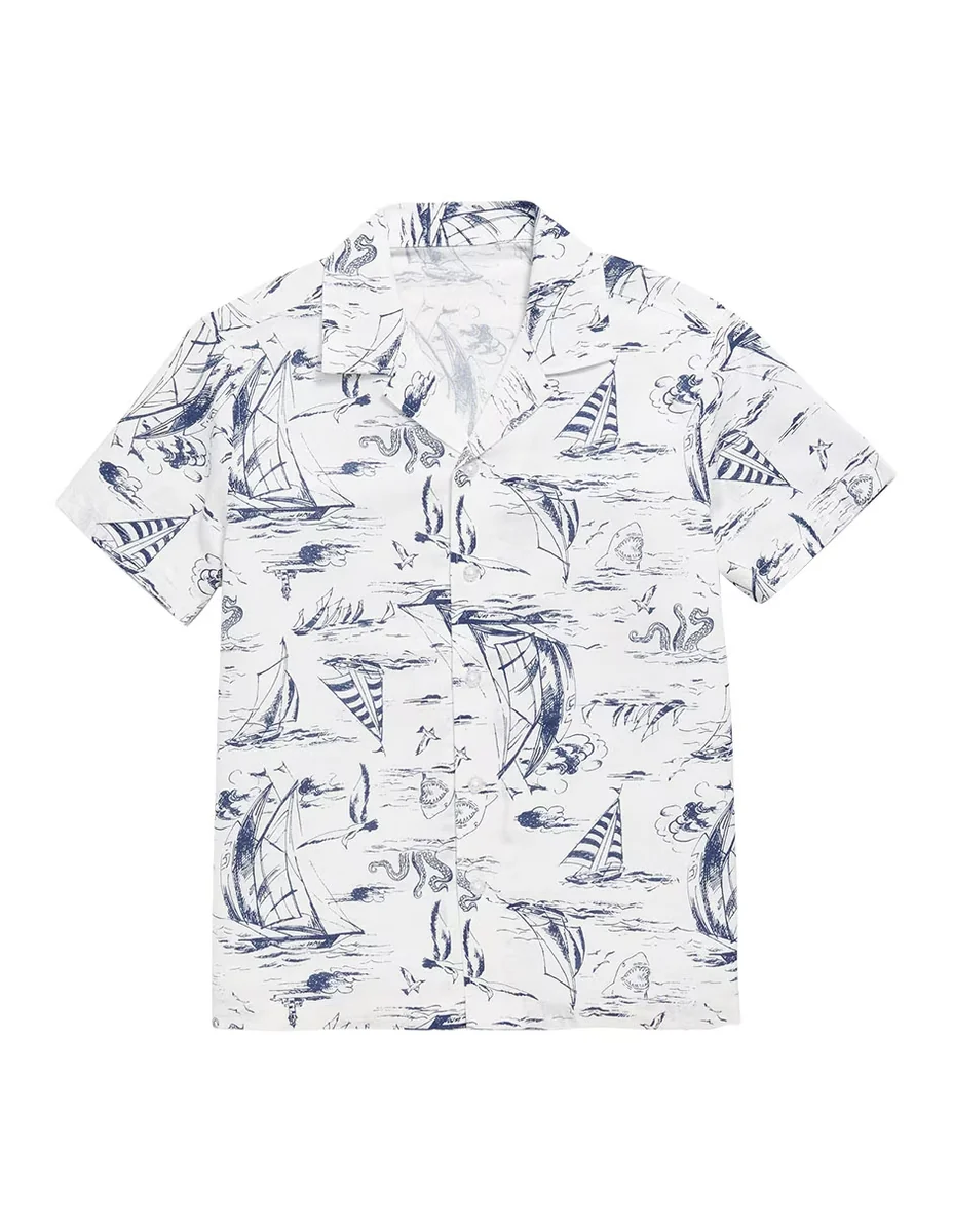 Camisa casual old navy de algodón manga corta para niño