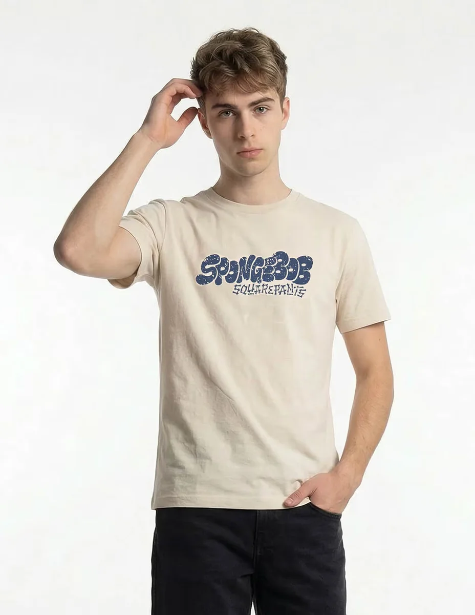 Playera Spongebob? Squarepants cuello redondo para hombre