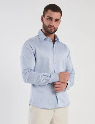 Camisa de vestir Elemento Uomo manga larga para hombre