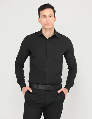 Camisa de vestir Elemento Uomo manga larga para hombre