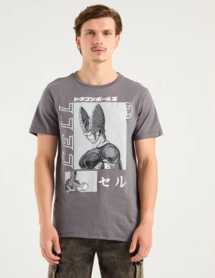 Playera Tee Bar Dragon Ball Z Cell cuello redondo para hombre