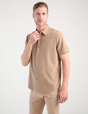 Camisa casual Jbe manga corta para hombre