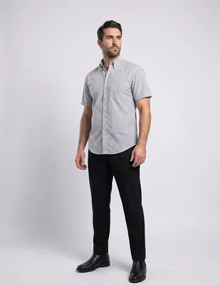 Camisa casual cavalatti manga corta para hombre