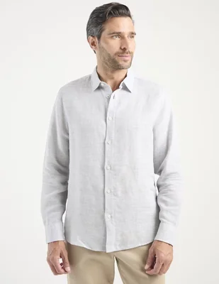 Camisa casual Jbe de algodón manga larga para hombre