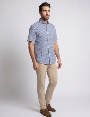 Camisa casual cavalatti manga corta para hombre