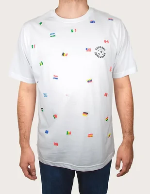 Playera Someone Somewhere Confetti Mundial cuello redondo para hombre