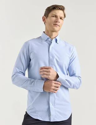 Camisa casual Scappino de algodón manga larga para hombre