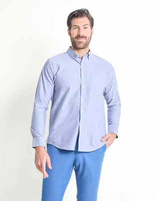 Camisa casual Dioro de algodón manga larga para hombre