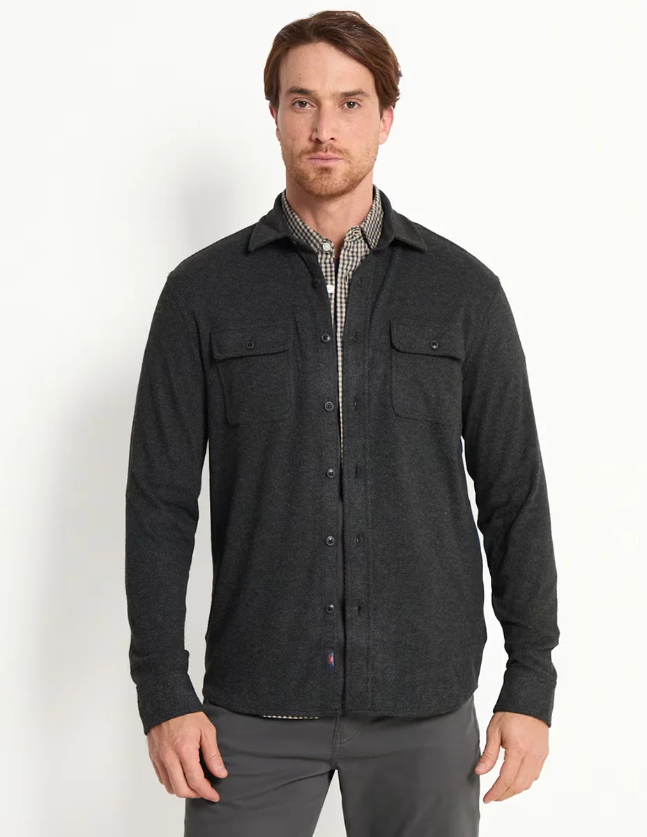 Sobrecamisa casual Faherty de algodón manga larga para hombre