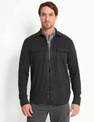 Sobrecamisa casual Faherty de algodón manga larga para hombre