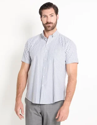 Camisa casual Dioro de algodón manga corta para hombre