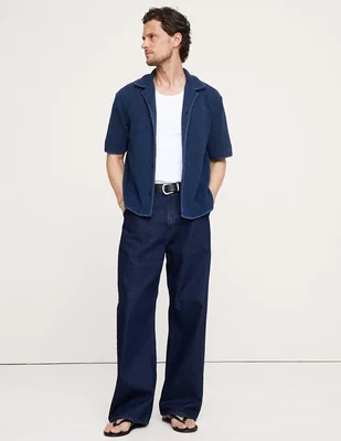 Camisa manga larga de algodón Banana Republic para hombre