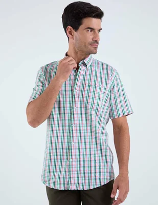 Camisa casual Oscar de la Renta manga corta para hombre