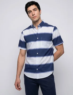 Camisa casual regent street manga corta para hombre