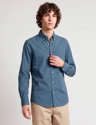 Camisa casual Aéropostale de algodón manga larga para hombre
