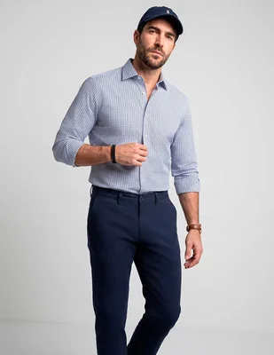 Camisa formal l.p.c. manga larga para hombre