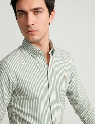 Camisa business casual ben sherman de algodón manga larga para hombre