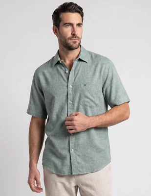 Camisa casual Cavalatti manga corta para hombre