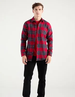 Camisa casual Aéropostale manga larga para hombre