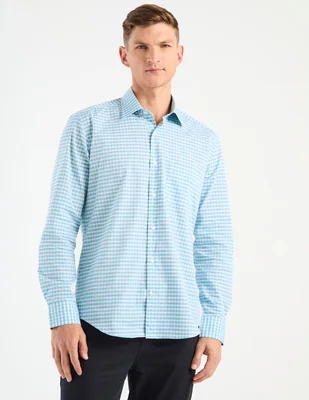 Camisa de vestir Scappino de algodón manga larga para hombre