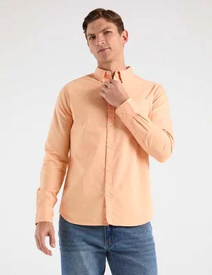 Camisa casual Elemento Uomo de algodón manga larga para hombre