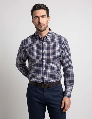 Camisa casual Cavalatti manga larga para hombre