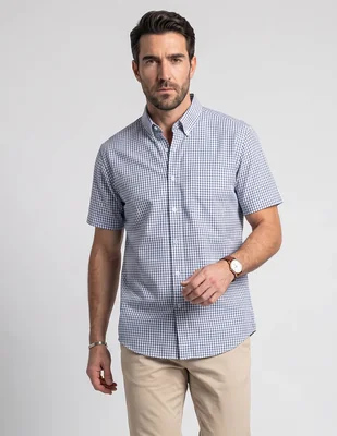 Camisa Casual Cavalatti Corta Para Hombre