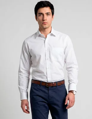 Camisa formal l.p.c. manga larga para hombre