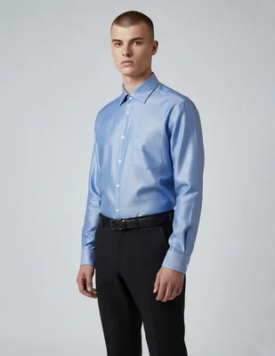 Camisa de vestir Oscar de la Renta manga larga para hombre