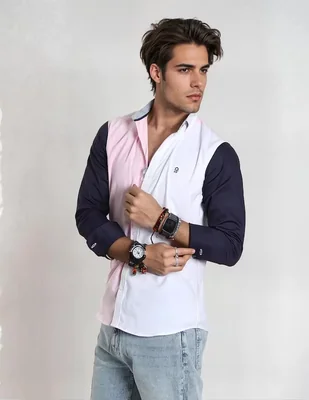 Camisa casual Muletta manga larga para hombre