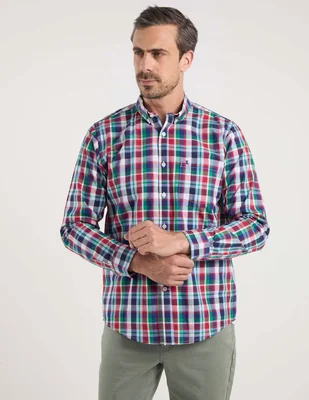 Camisa casual Dioro manga larga para hombre