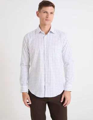 Camisa de vestir Scappino de algodón manga larga para hombre